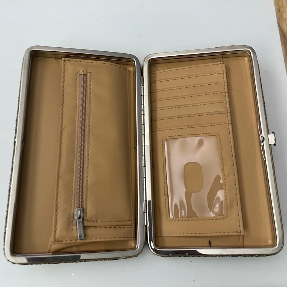 Gold glitter compact clutch, used a couple times for events.